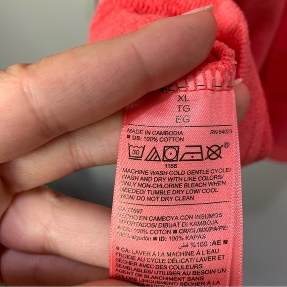 [Old Navy] NEW Washed Vintage Pink Pullover Crewneck Slouchy Lounge Sweater - Picture 8 of 8